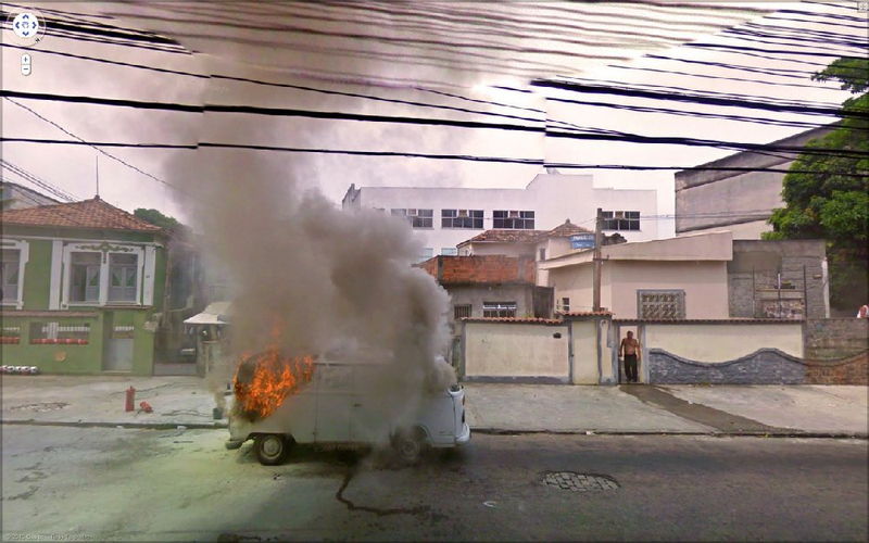 Illustration for article titled The Google Street View van sees all